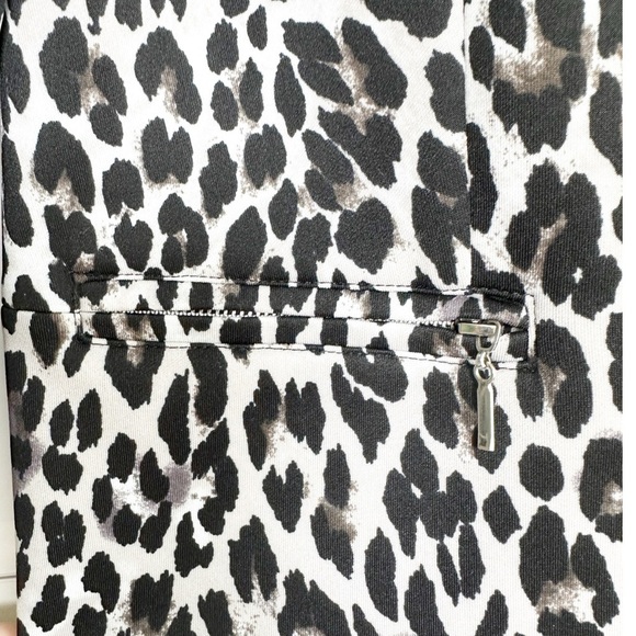 89th + Madison Leopard Print Blazer Jacket Size Medium 3/4 Sleeve Mob Wife - Picture 3 of 8
